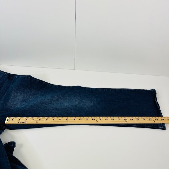 William Rast Blue Mid-Rise Crop Boot Jeans Juniors Size 28 Stretch - Picture 14 of 14